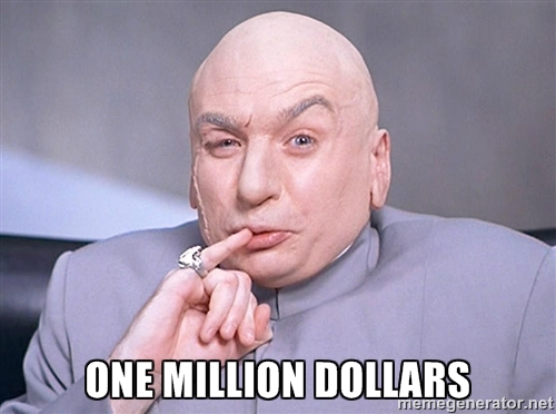 Certain Youtubers make one million dollars