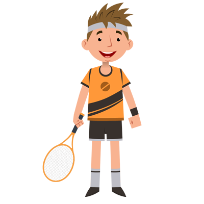 Sports-Tennis Player Character