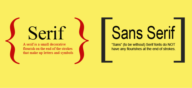 serif vs sans as video fonts