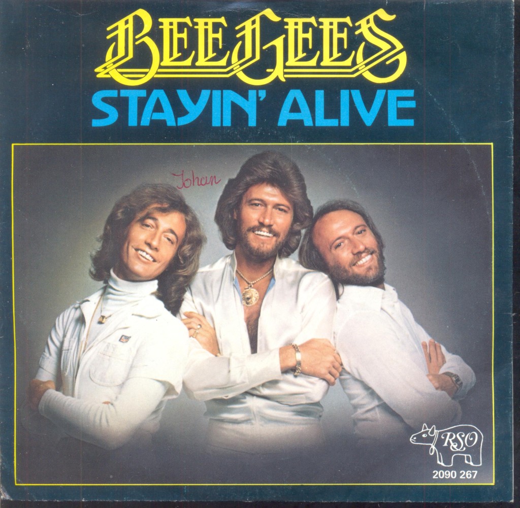 Beegees Stayin Alive CD Cover