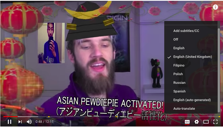 pewdiepie translations