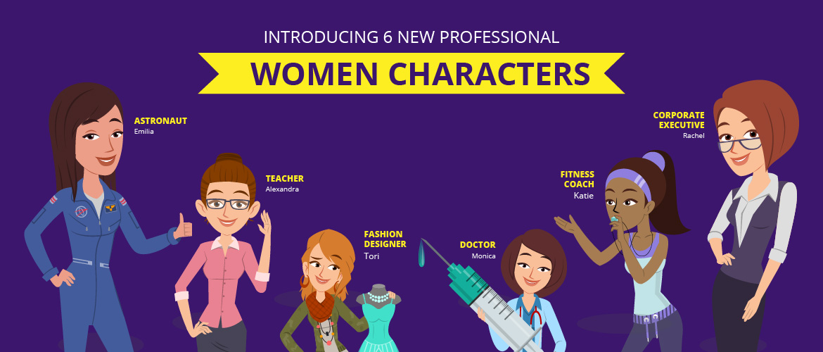 Professional women characters