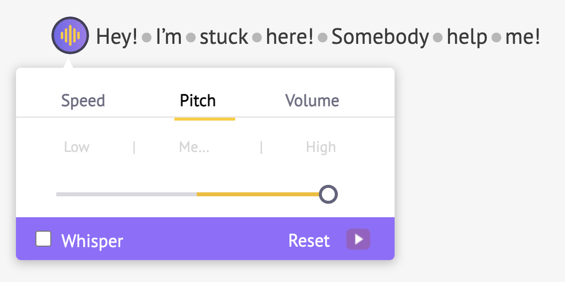 Pitch feature