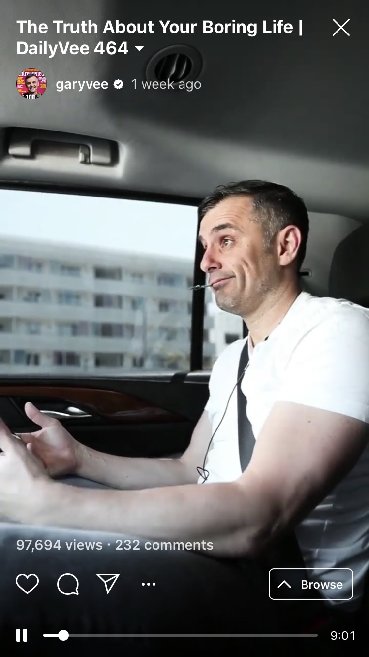 Gary Vee IGTV Vlog