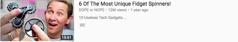 Fidget spinner thumbnail