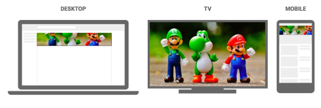 Channel art on different devices