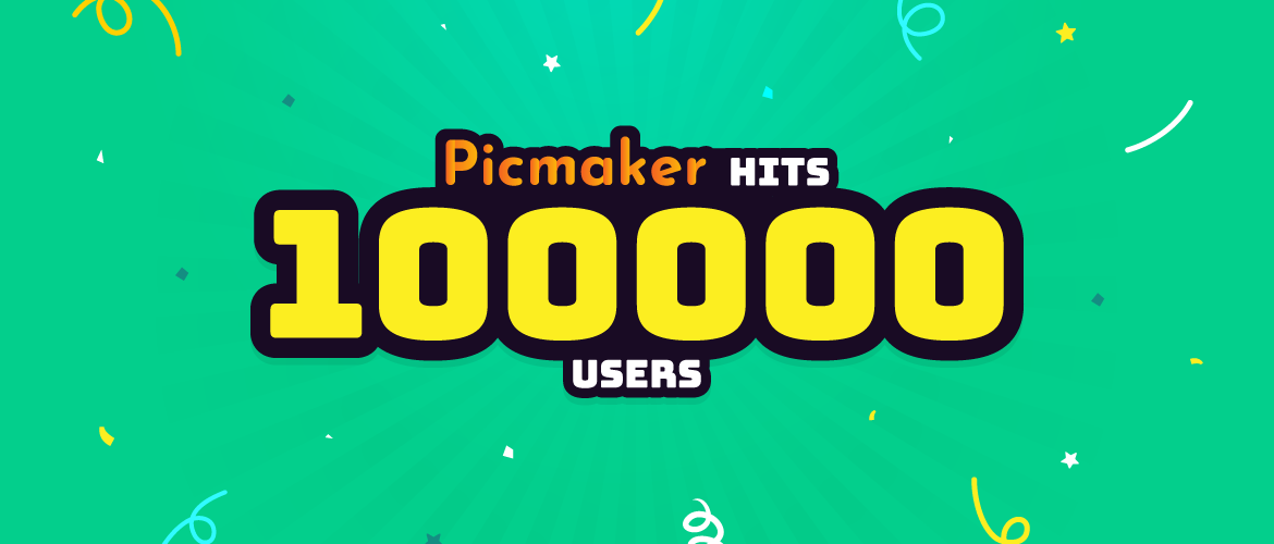 Achievement Unlocked Picmaker Hits 100k Users Video Making And
