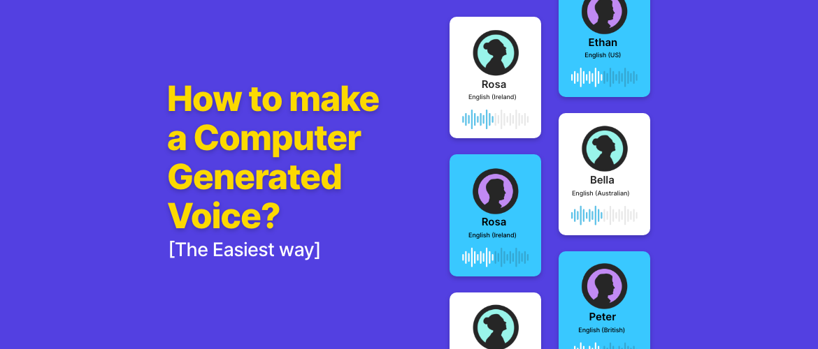 how to make computer generated voice