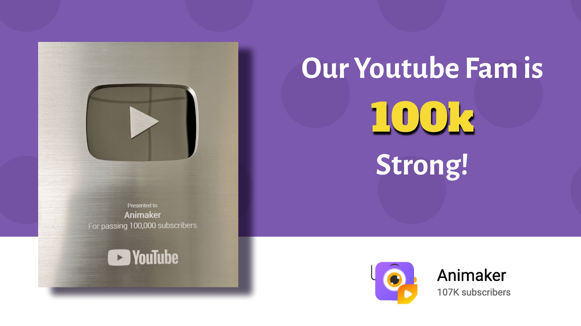 Animaker s YouTube Channel Hits 100K Subscribers And Wins The 1st 