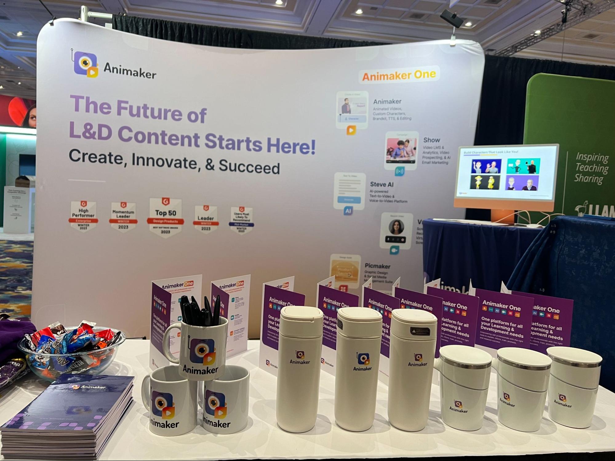 DevLearn 2023 booth