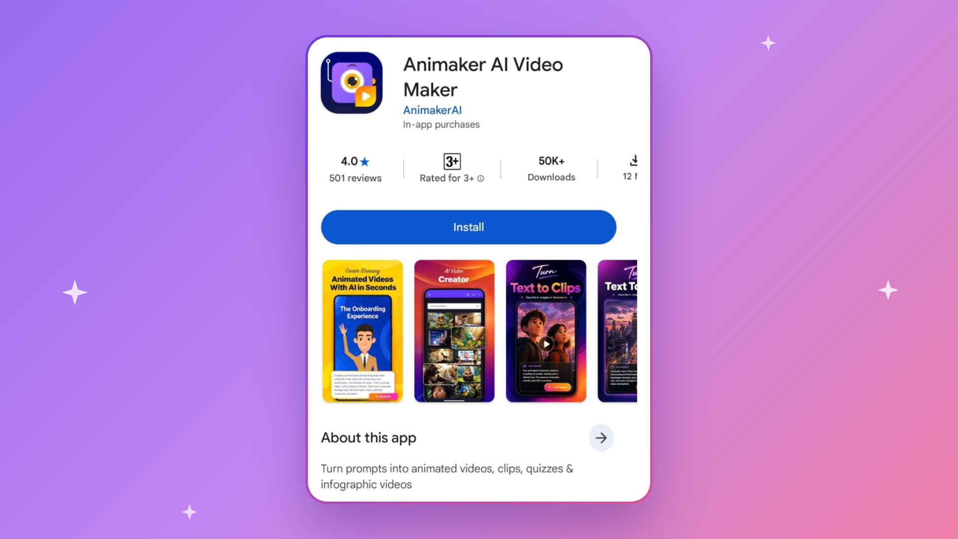 Animaker Android App - Animaker AI Video Maker 