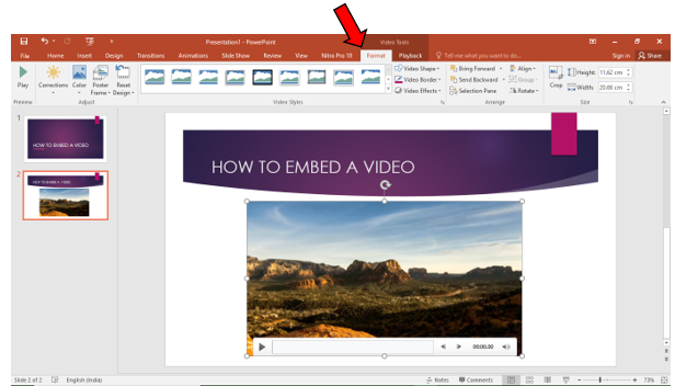 How to embed a video in PowerPoint