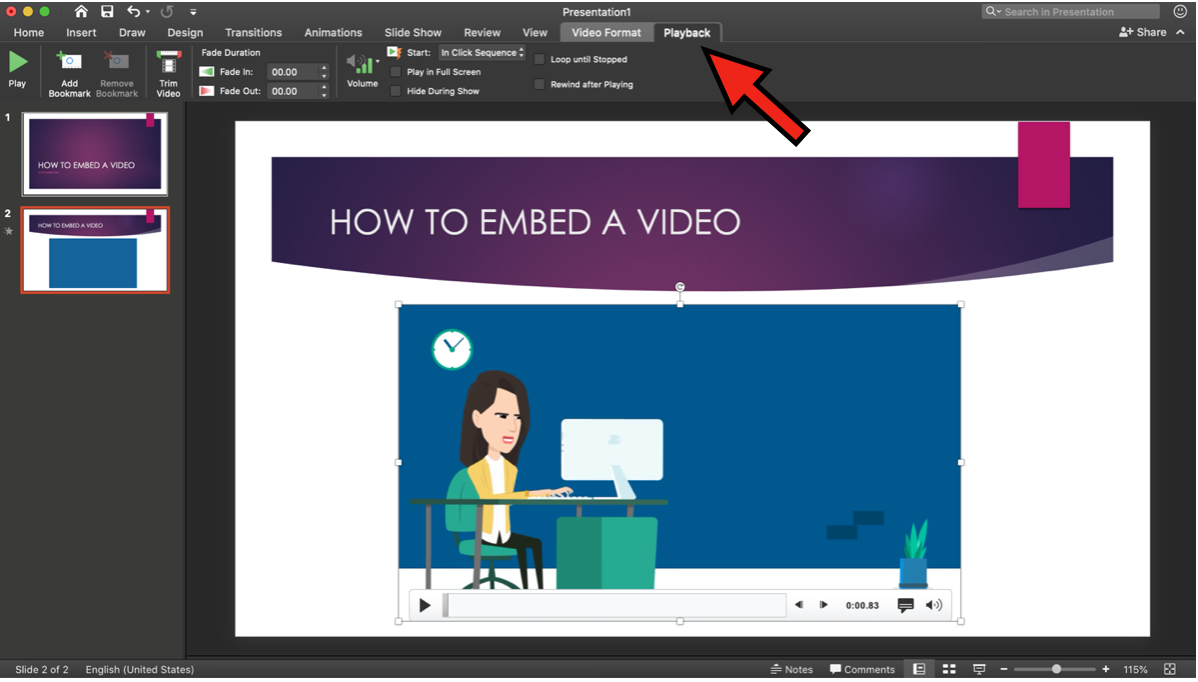 how to embed a video