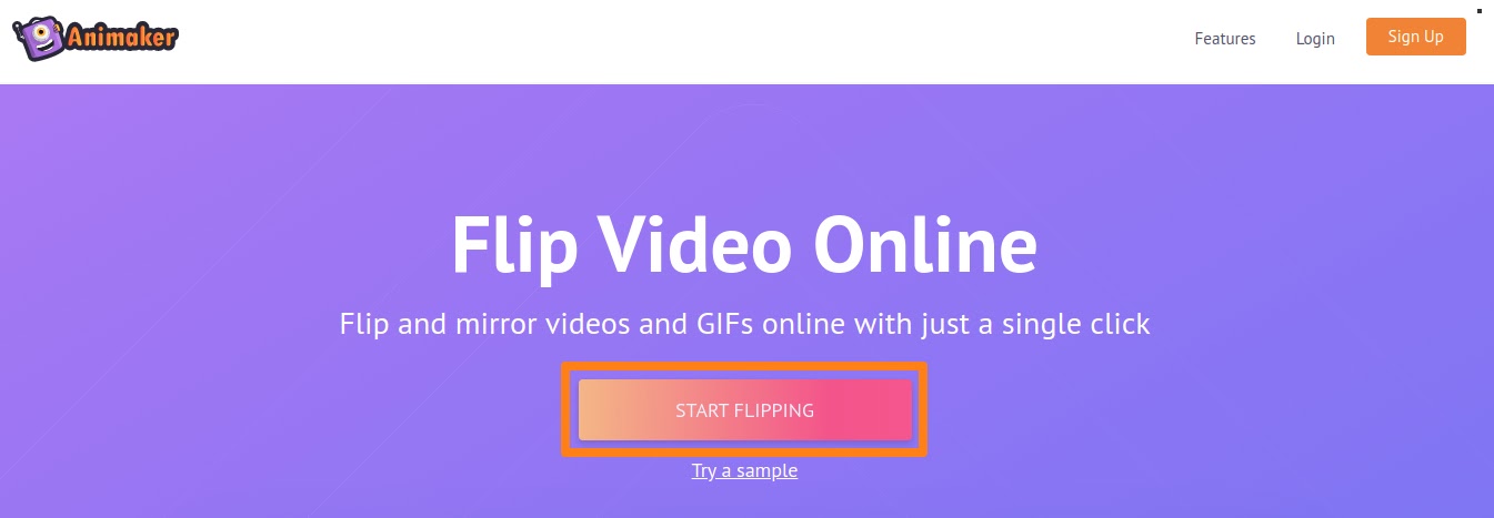 Open Animaker's Video Flipper 1