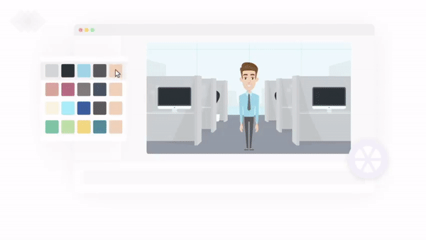 Change the Colors of Visuals in the Pomotional VIdeo Scene to Your Brand Colors
