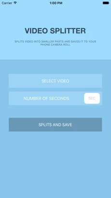 VIDEO SPLITTER on iOS