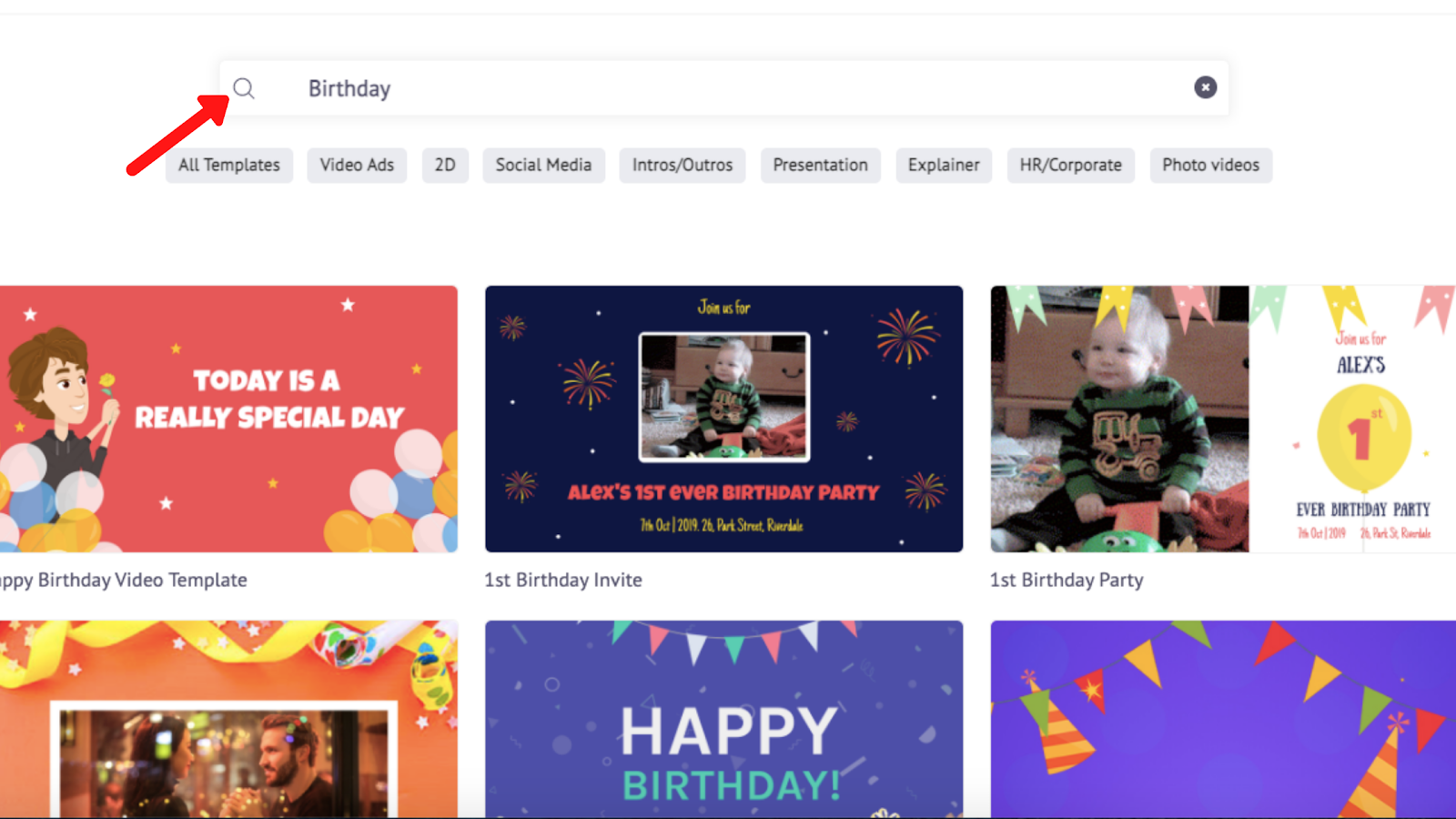 Birthday templates