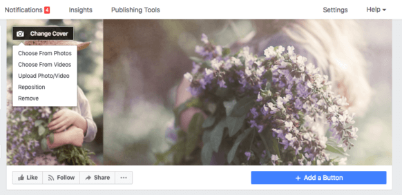 change add facebook cover video