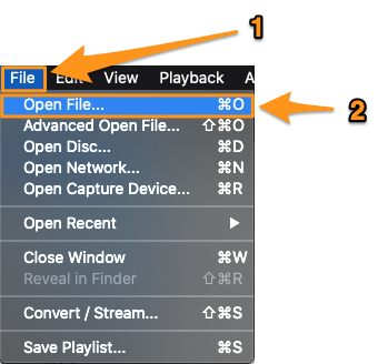 file and open file on mac