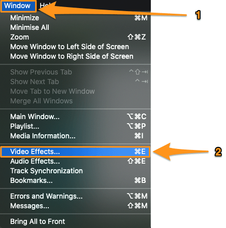 window and video effects on mac