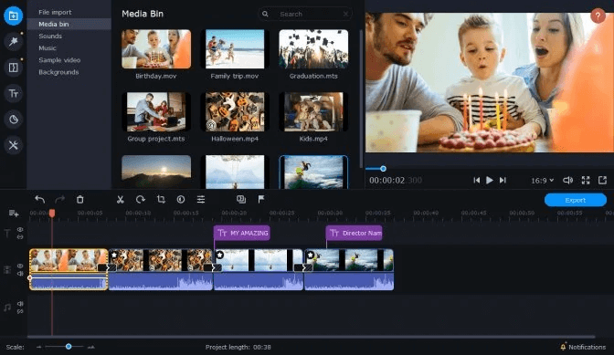 movavi desktop video editing software