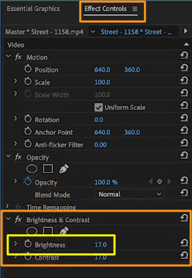 increase number to increase brightness