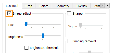 tick image adjust checkbox