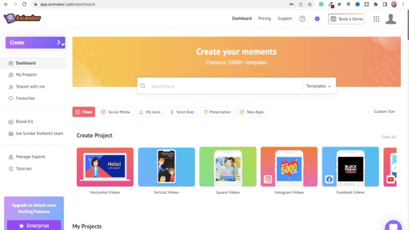 Create a new project