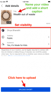 how to upload youtube shorts