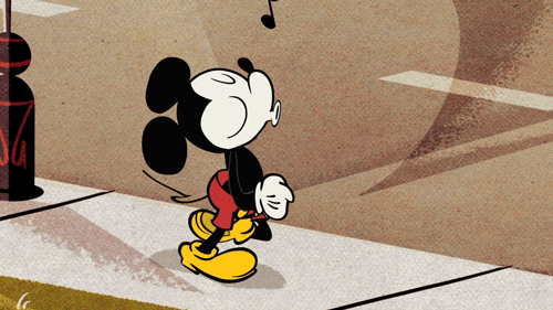Mickey mouse animated walk