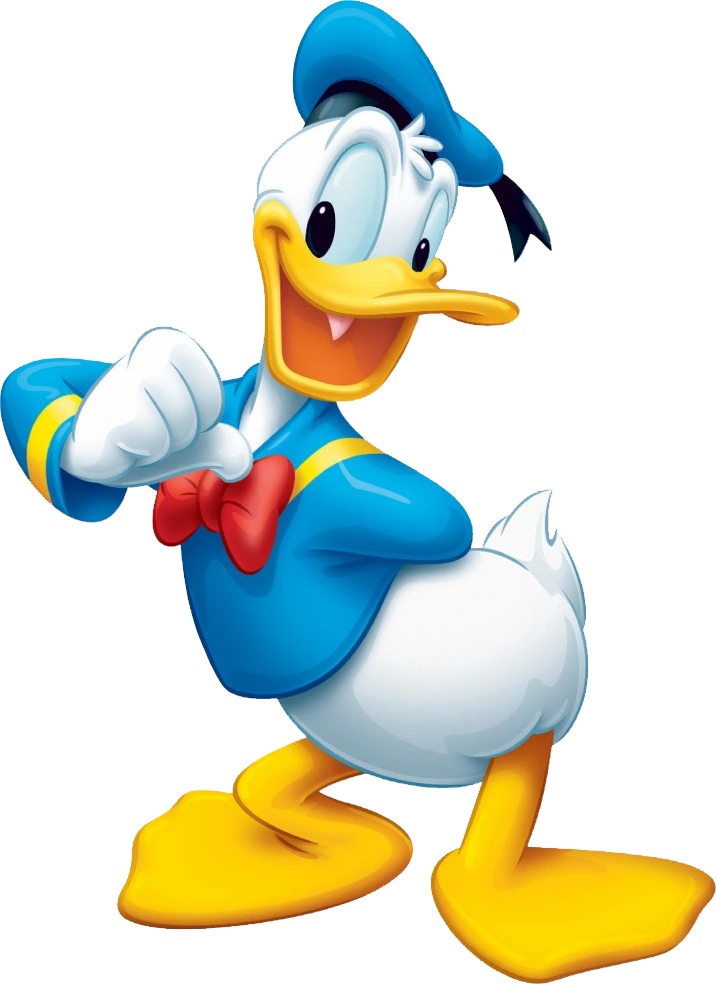 Donald Duck cartoon character