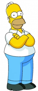Homer Sipmson cartoon character