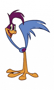 Road runner cartoon character