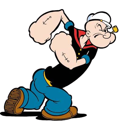 Popeye cartoon character