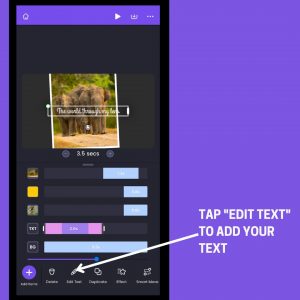 Use the “Edit Text” button to add your content. 