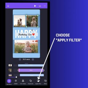Add Filter To Video Collage on iPhone
