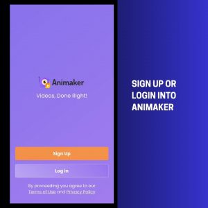 Sign Up To Animaker Animation Video Maker for iPhone