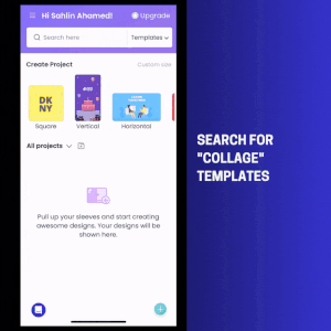 Choose Your Video Collage Template on your iPhone