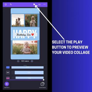 Preview Your Video Collage on iPhone
