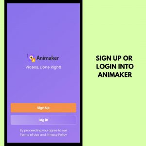 Sign Up To Animaker Animation Video Maker for iPhone
