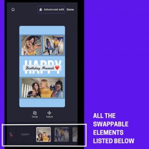 Swappable Elements in Lite Edit