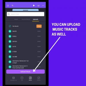 Upload your music to collage