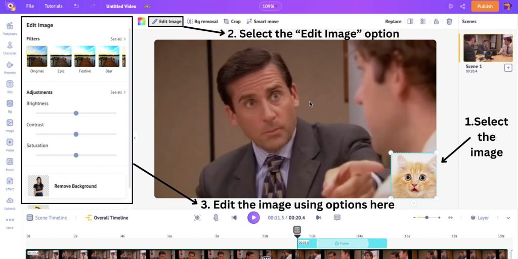 edit the image overlay