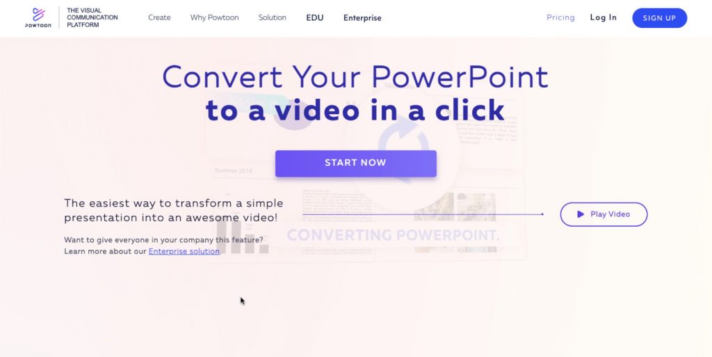 Powtoon ppt to video converter