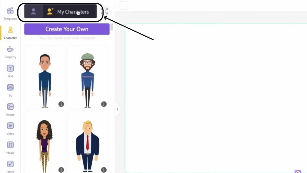 my character option