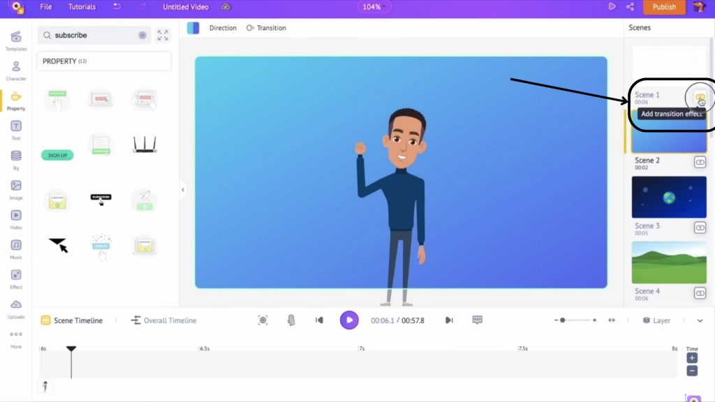 add transition