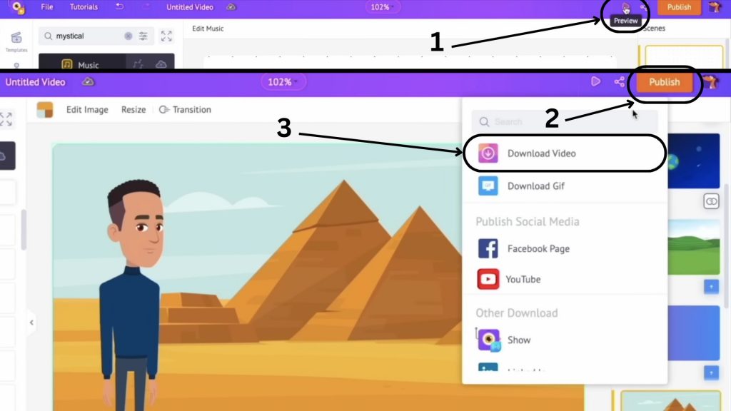 Download video option