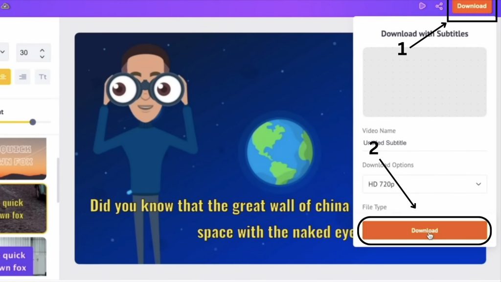 download with subs
