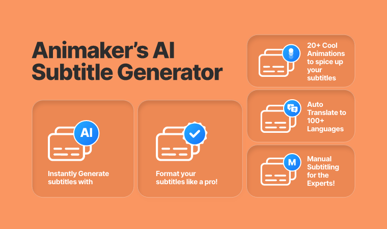 Animaker's AI subtitle generator
