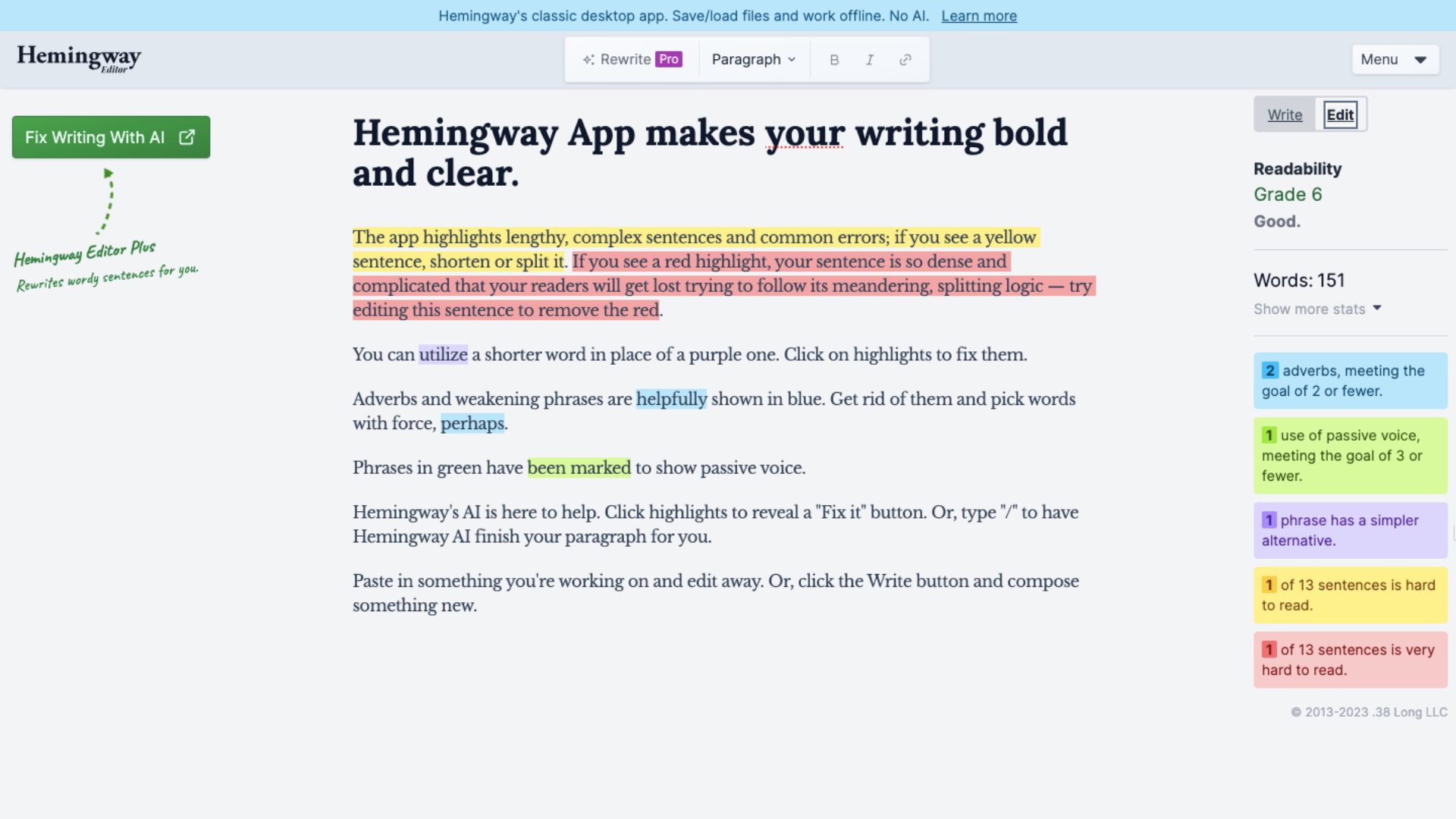 Hemingway.app